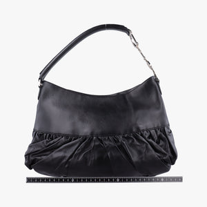 Pre-owned Christian Dior Corset Hobo Black Leather  handbag | stylenewstar