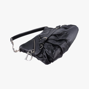 Pre-owned Christian Dior Corset Hobo Black Leather  handbag | stylenewstar