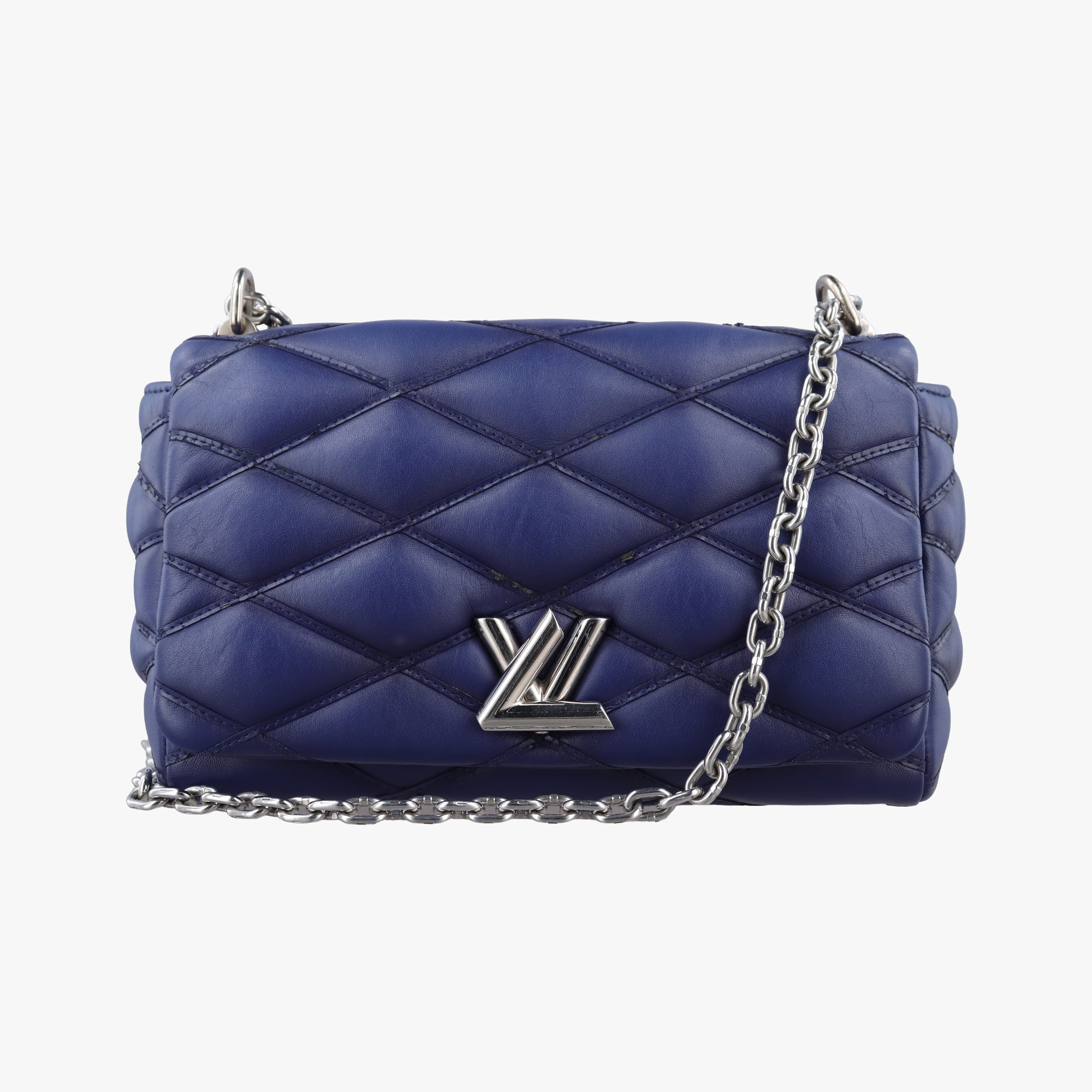 Pre-owned Louis Vuitton GO-14MM Navy Lambskin M50993 shoulderbag | stylenewstar