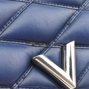 Pre-owned Louis Vuitton GO-14MM Navy Lambskin M50993 shoulderbag | stylenewstar