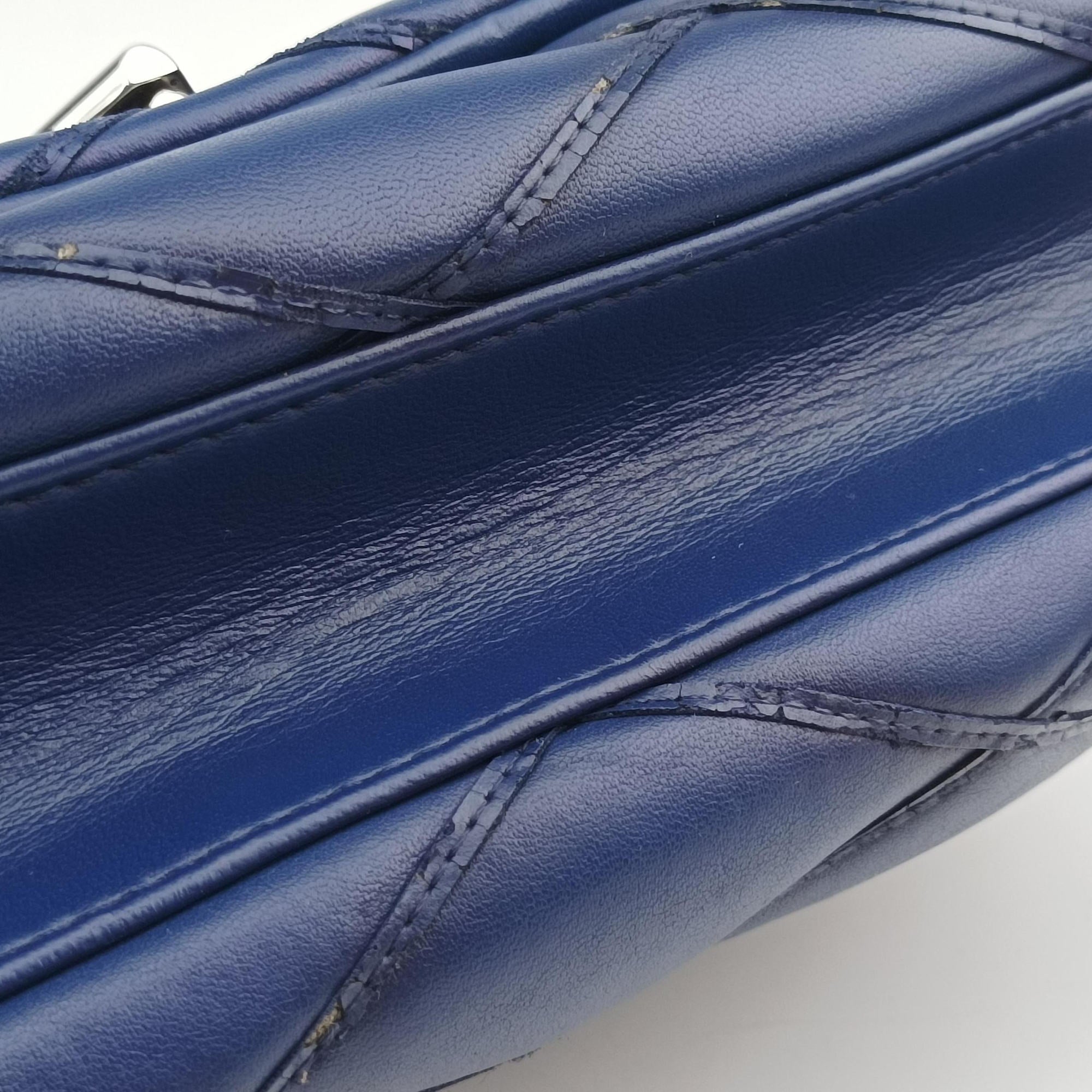 Pre-owned Louis Vuitton GO-14MM Navy Lambskin M50993 shoulderbag | stylenewstar