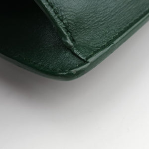 Pre-owned Yves Saint Laurent BETTY Green Leather 314515 shoulderbag | stylenewstar