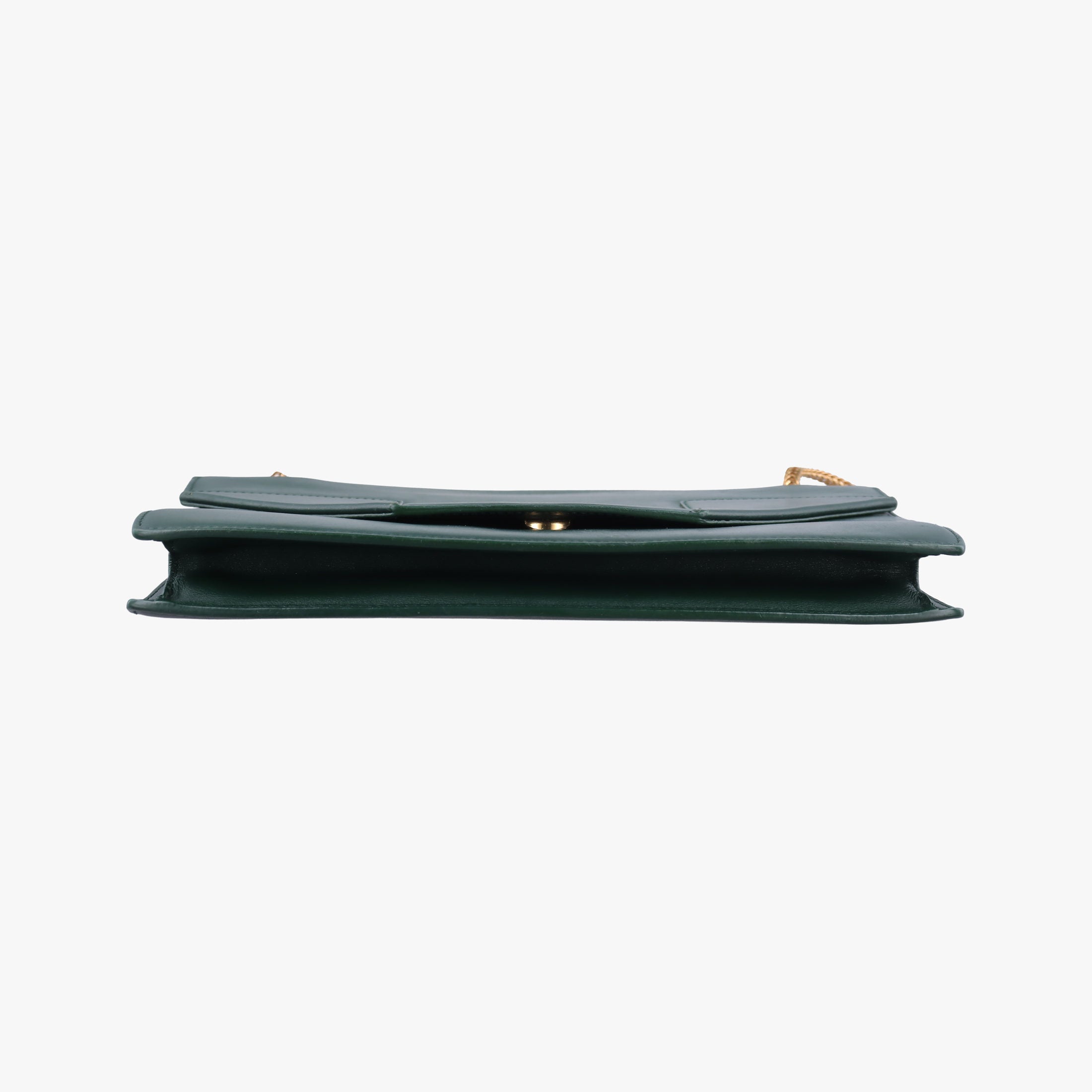 Pre-owned Yves Saint Laurent BETTY Green Leather 314515 shoulderbag | stylenewstar