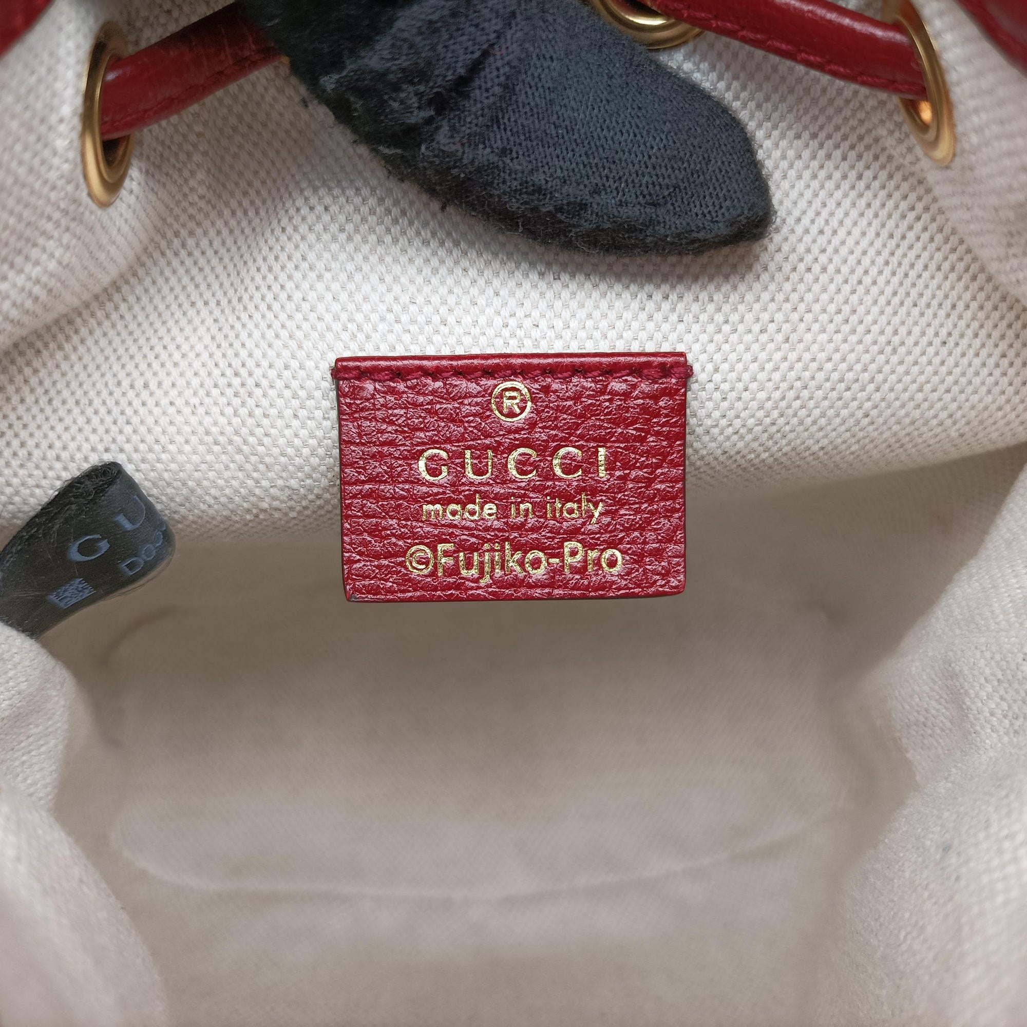 Pre-owned Gucci Doraemon collaboration Brown×Red×Multicolor PVC coated canvas×Leather 647801 shoulderbag | stylenewstar