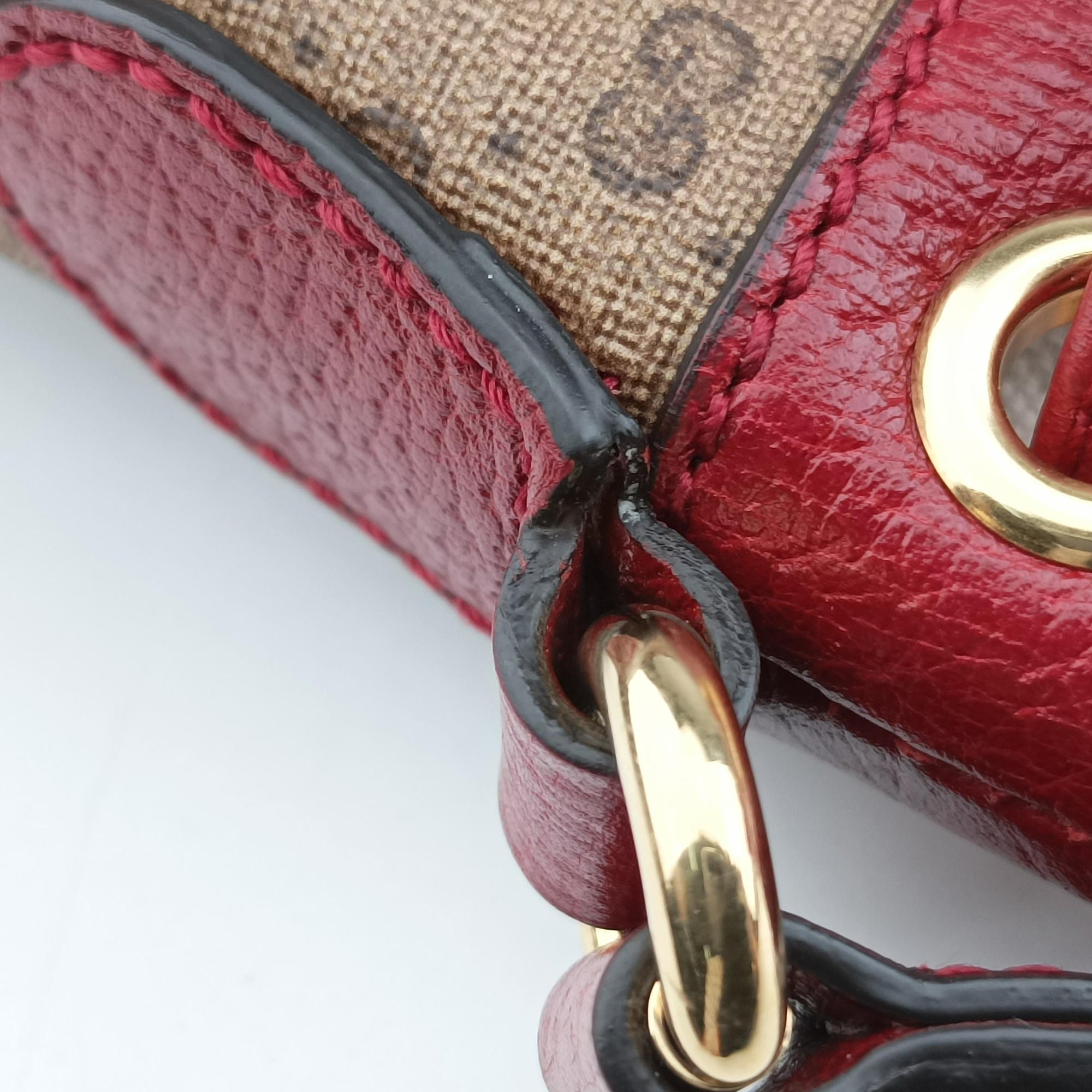 Pre-owned Gucci Doraemon collaboration Brown×Red×Multicolor PVC coated canvas×Leather 647801 shoulderbag | stylenewstar