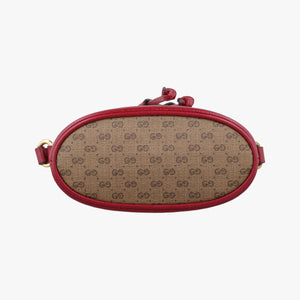 Pre-owned Gucci Doraemon collaboration Brown×Red×Multicolor PVC coated canvas×Leather 647801 shoulderbag | stylenewstar