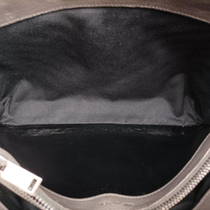 Vintage Yves Saint Laurent COLLEGE Grey Leather 392738 shoulderbag | stylenewstar