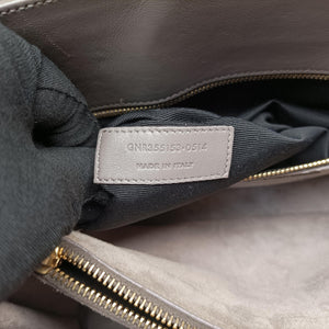 Vintage Yves Saint Laurent SAC DE JOUR Grey Leather 355153 shoulderbag | stylenewstar