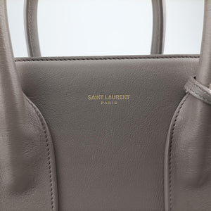Vintage Yves Saint Laurent SAC DE JOUR Grey Leather 355153 shoulderbag | stylenewstar