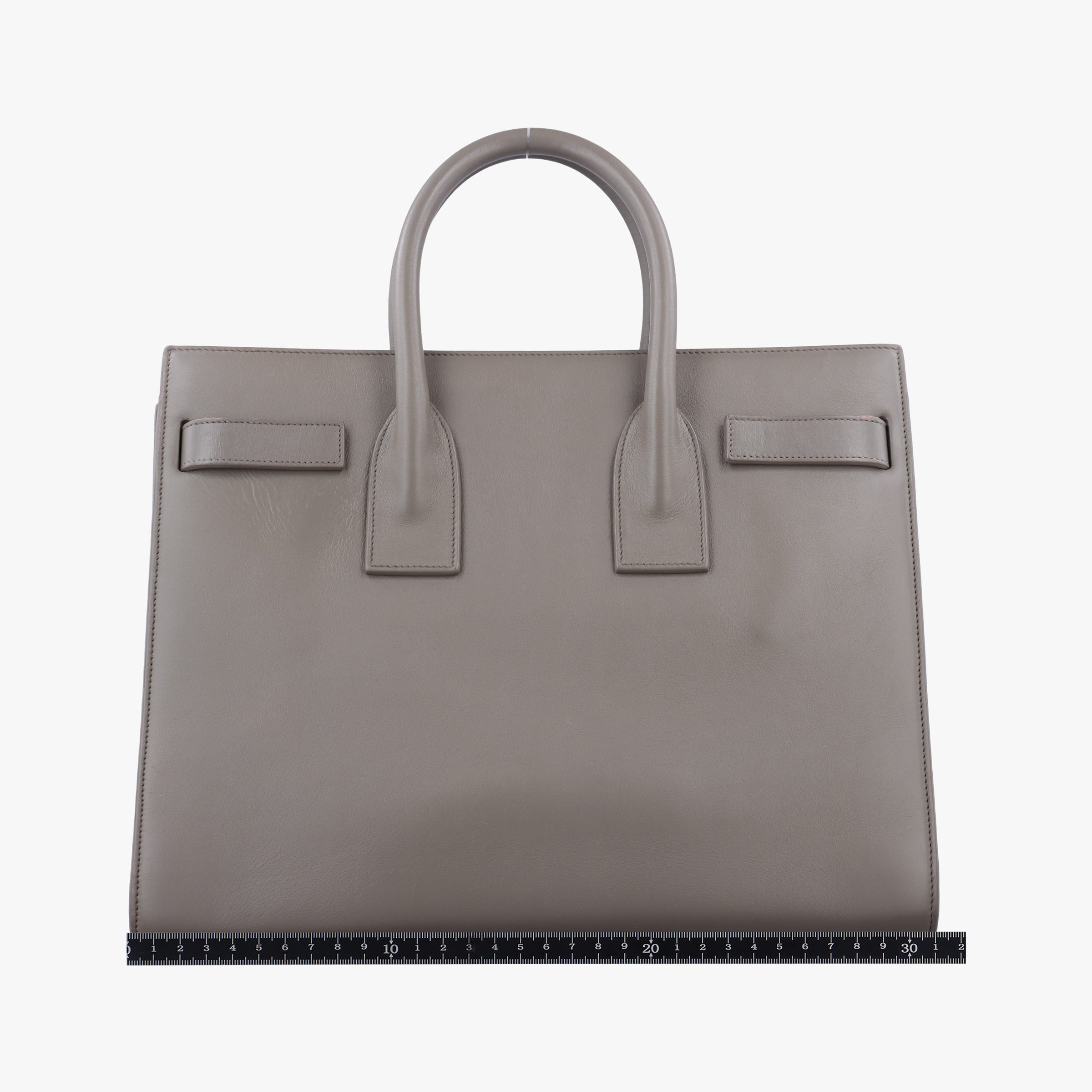 Vintage Yves Saint Laurent SAC DE JOUR Grey Leather 355153 shoulderbag | stylenewstar