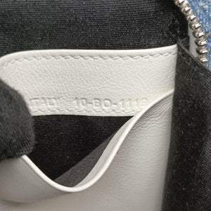 Secondhand Christian Dior Daniel Arsham collaboration Newspaper Print White Leather  shoulderbag | stylenewstar