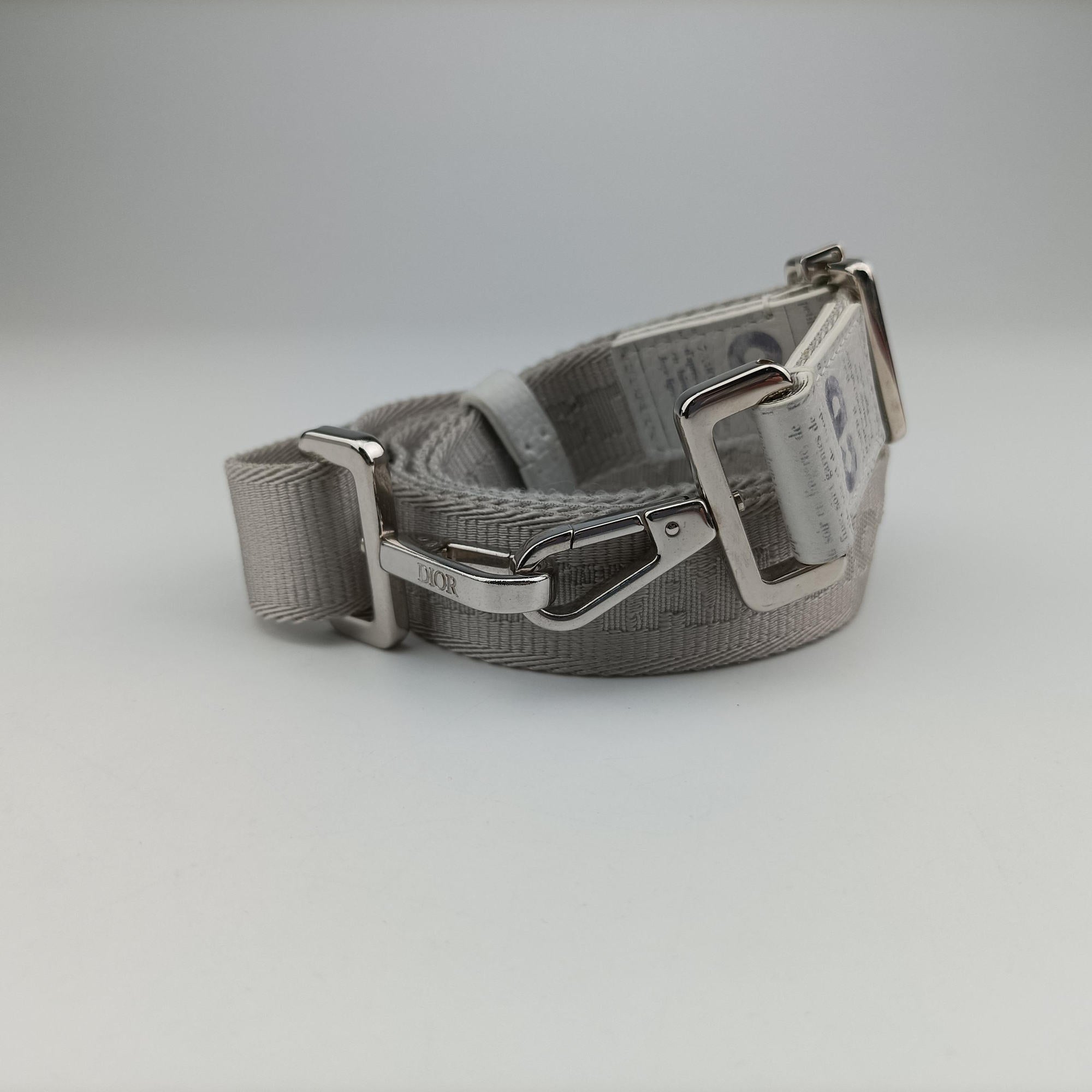 Secondhand Christian Dior Daniel Arsham collaboration Newspaper Print White Leather  shoulderbag | stylenewstar