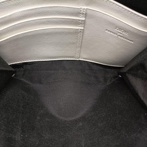 Secondhand Christian Dior Daniel Arsham collaboration Newspaper Print White Leather  shoulderbag | stylenewstar
