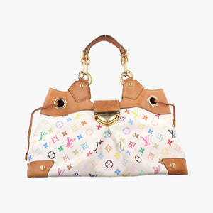 Pre-owned Louis Vuitton URSULA white Monogram Multicolor M40123 handbag | stylenewstar