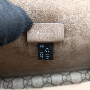 Pre-owned Gucci Dionysus Beige×Brown PVC coated canvas× suede 421970 shoulderbag | stylenewstar