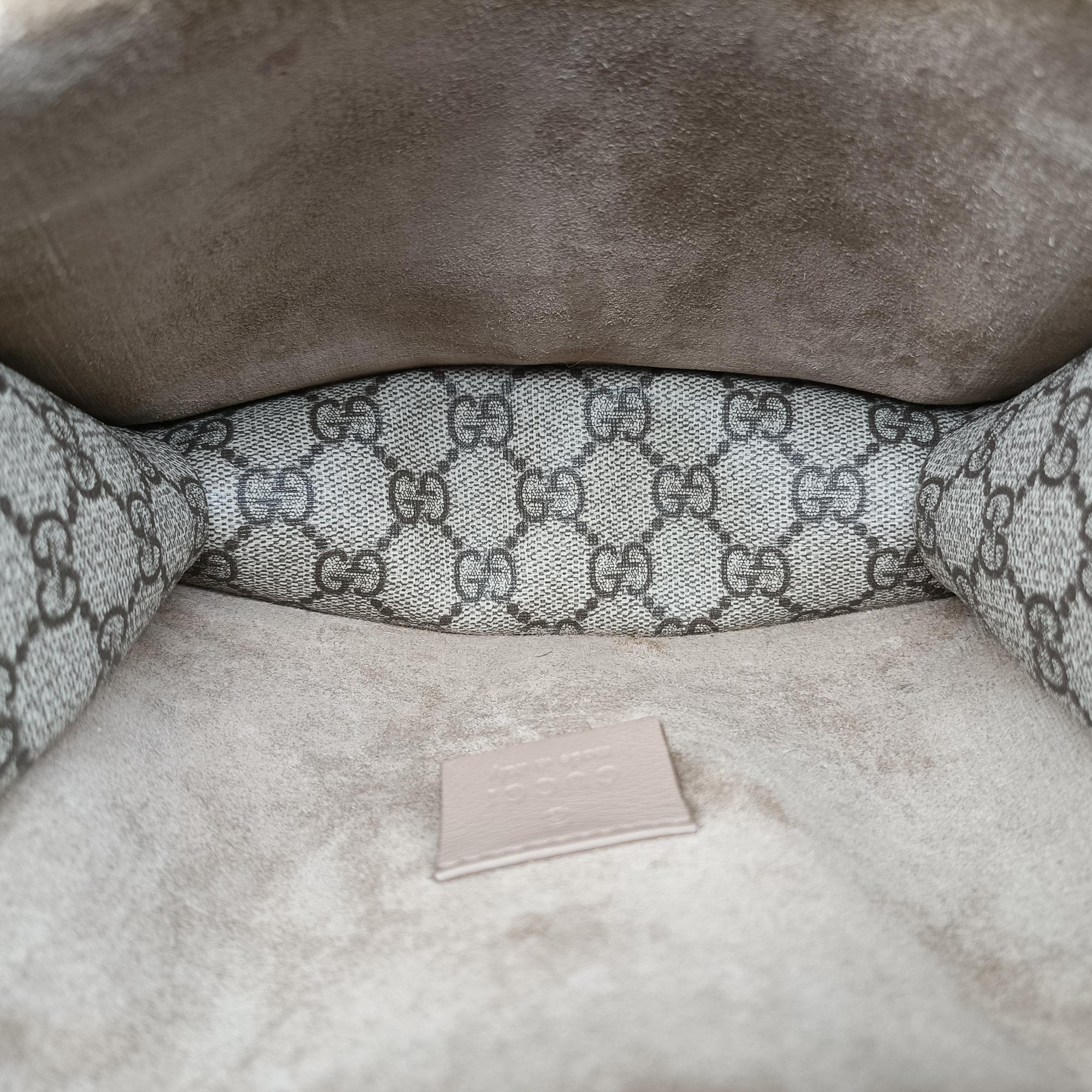 Pre-owned Gucci Dionysus Beige×Brown PVC coated canvas× suede 421970 shoulderbag | stylenewstar