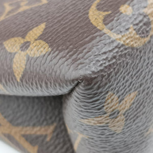 Pre-owned Louis Vuitton LOCKY BB Brown×ROSE POUDRE Monogram Canvas×calf leather M44080 shoulderbag | stylenewstar