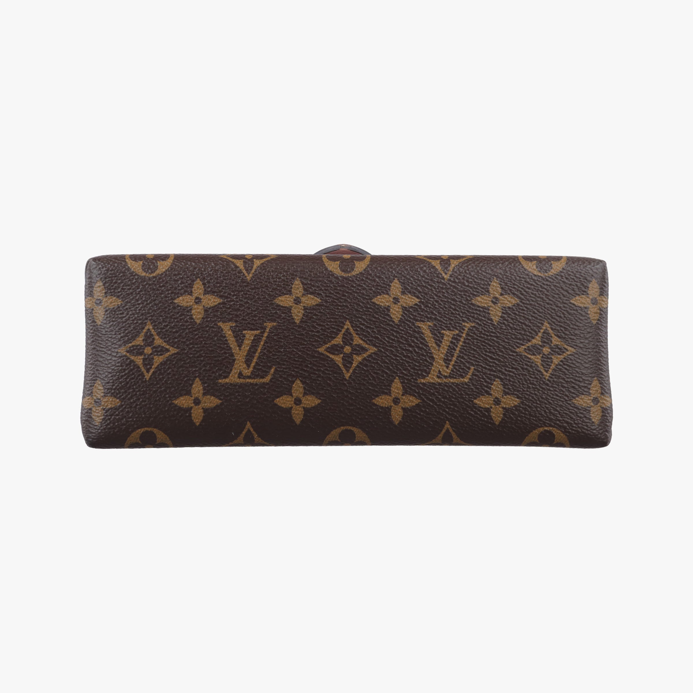 Pre-owned Louis Vuitton LOCKY BB Brown×ROSE POUDRE Monogram Canvas×calf leather M44080 shoulderbag | stylenewstar
