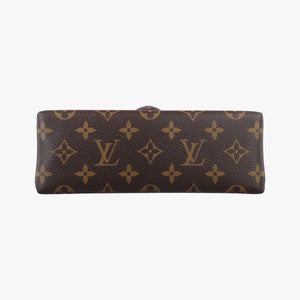 Pre-owned Louis Vuitton LOCKY BB Brown×ROSE POUDRE Monogram Canvas×calf leather M44080 shoulderbag | stylenewstar