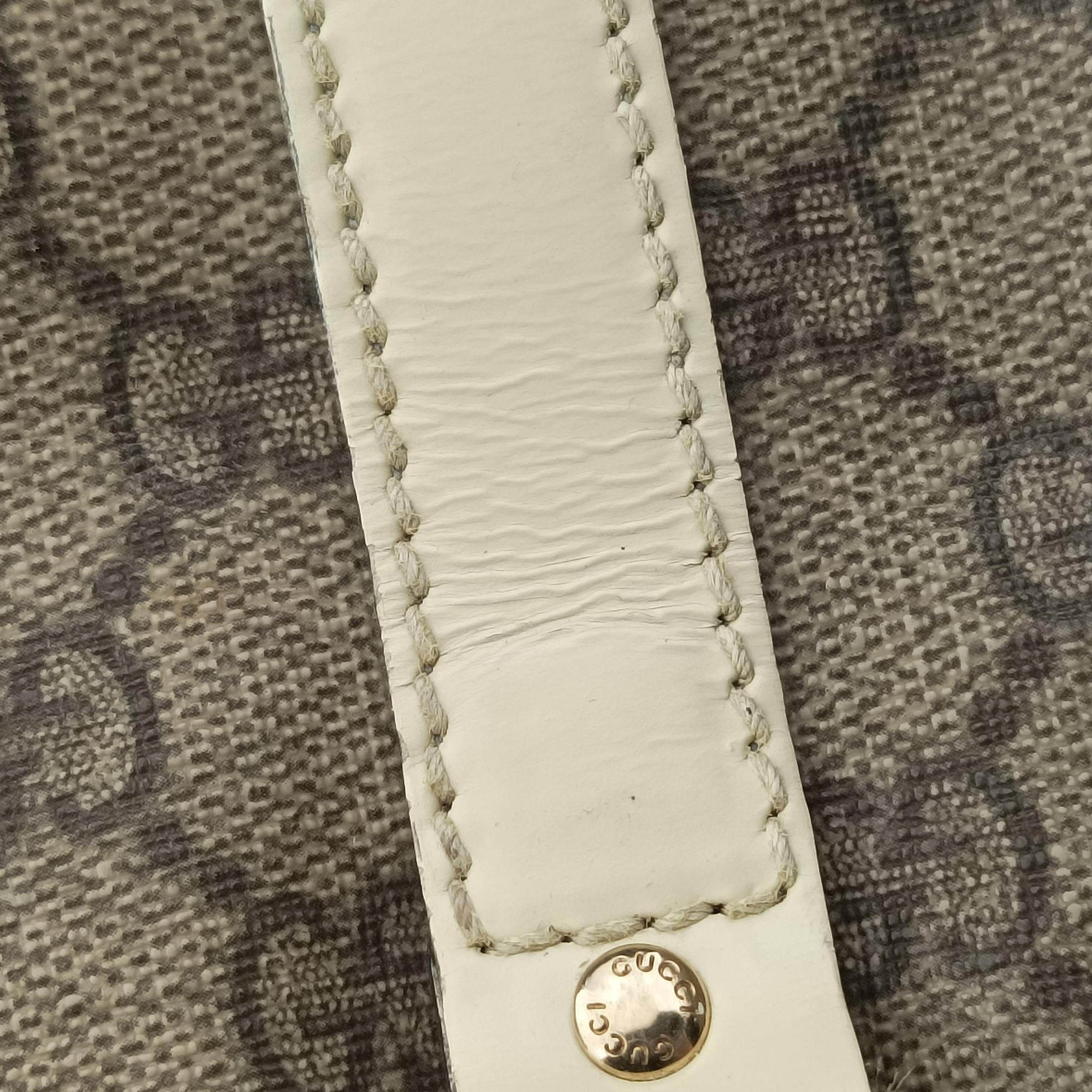 Pre-owned Gucci GG plus Spring Joy GG Supreme BEIGE×WHITE PVC coated canvas 193603 handbag | stylenewstar