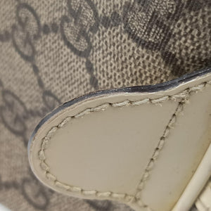 Pre-owned Gucci GG plus Spring Joy GG Supreme BEIGE×WHITE PVC coated canvas 193603 handbag | stylenewstar