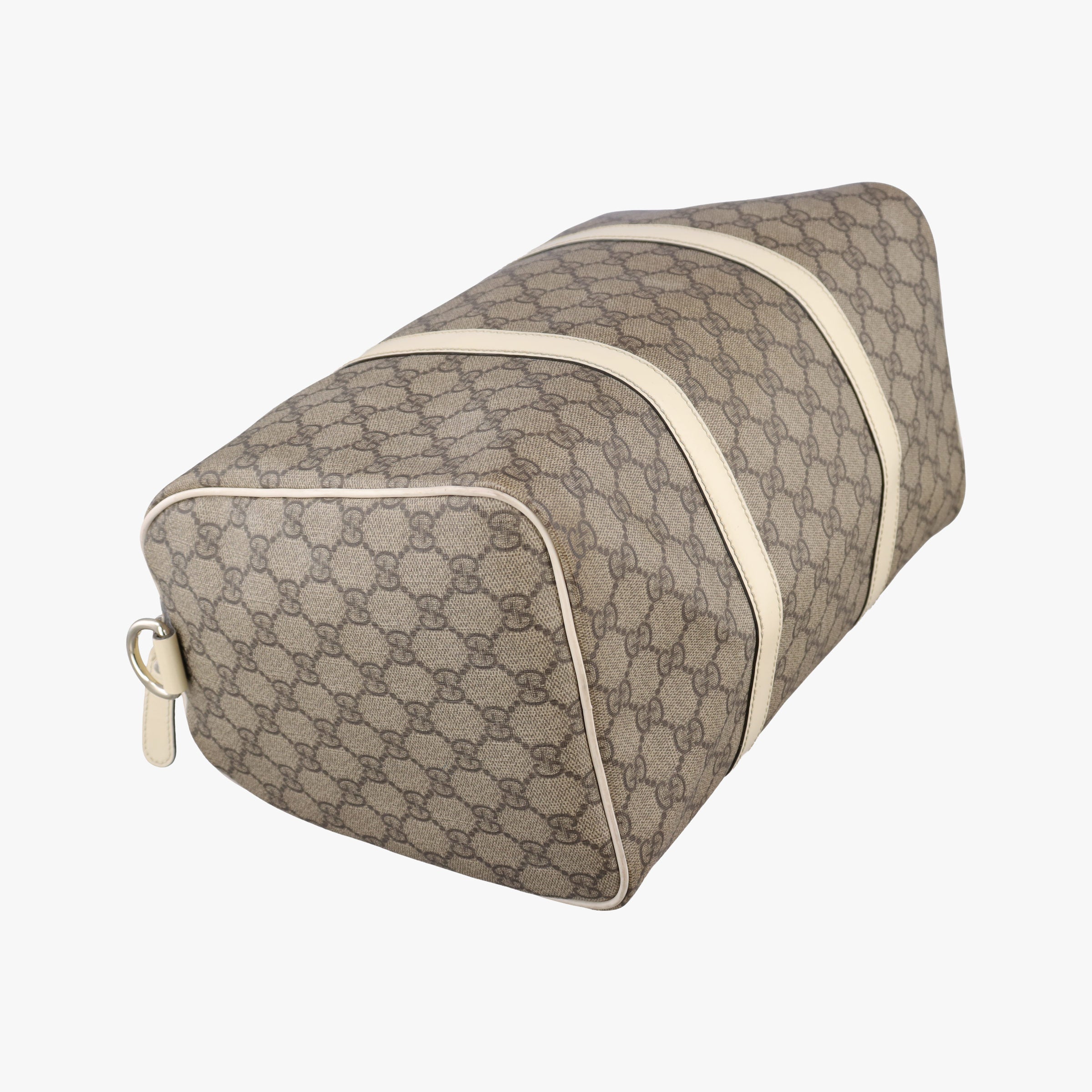 Pre-owned Gucci GG plus Spring Joy GG Supreme BEIGE×WHITE PVC coated canvas 193603 handbag | stylenewstar