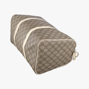Pre-owned Gucci GG plus Spring Joy GG Supreme BEIGE×WHITE PVC coated canvas 193603 handbag | stylenewstar