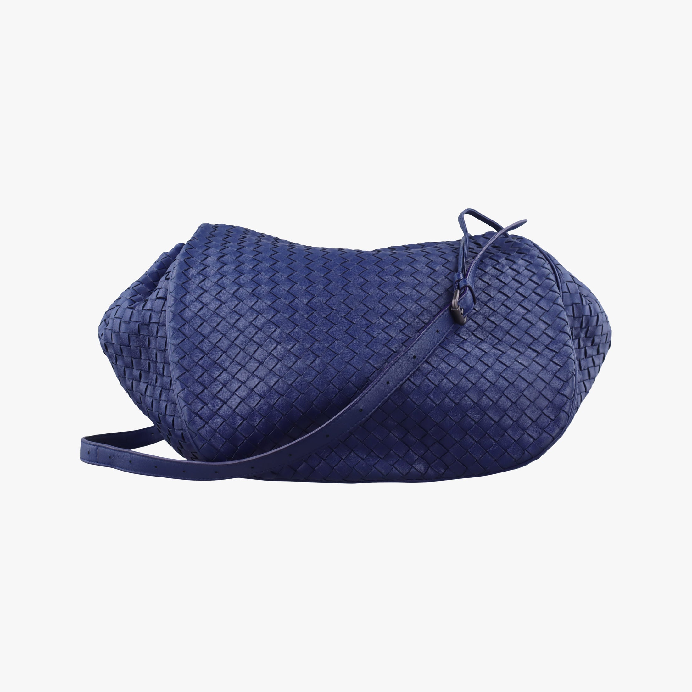 Vintage Bottega Veneta Intrecciato Navy lambskin  shoulderbag | stylenewstar