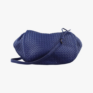 Vintage Bottega Veneta Intrecciato Navy lambskin  shoulderbag | stylenewstar