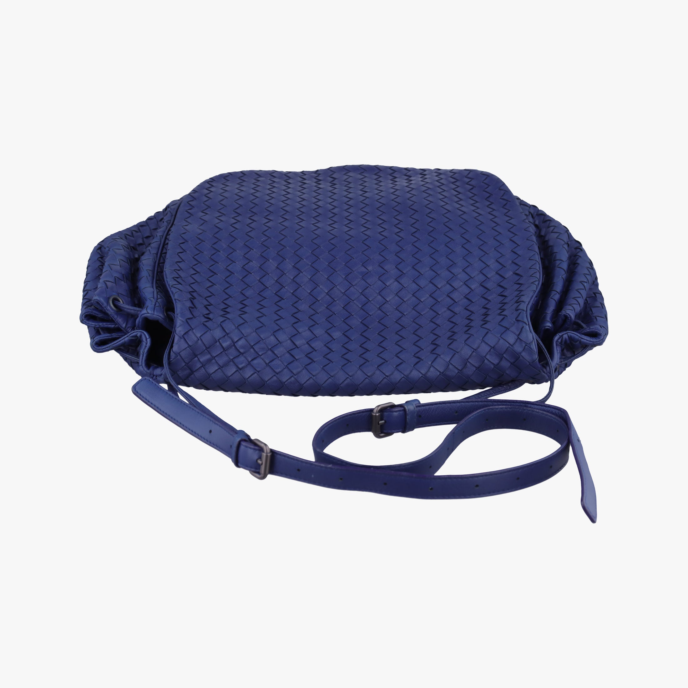 Vintage Bottega Veneta Intrecciato Navy lambskin  shoulderbag | stylenewstar