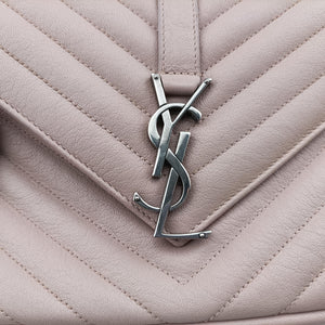 Secondhand Yves Saint Laurent COLLEGE Pink Leather 428056 shoulderbag | stylenewstar
