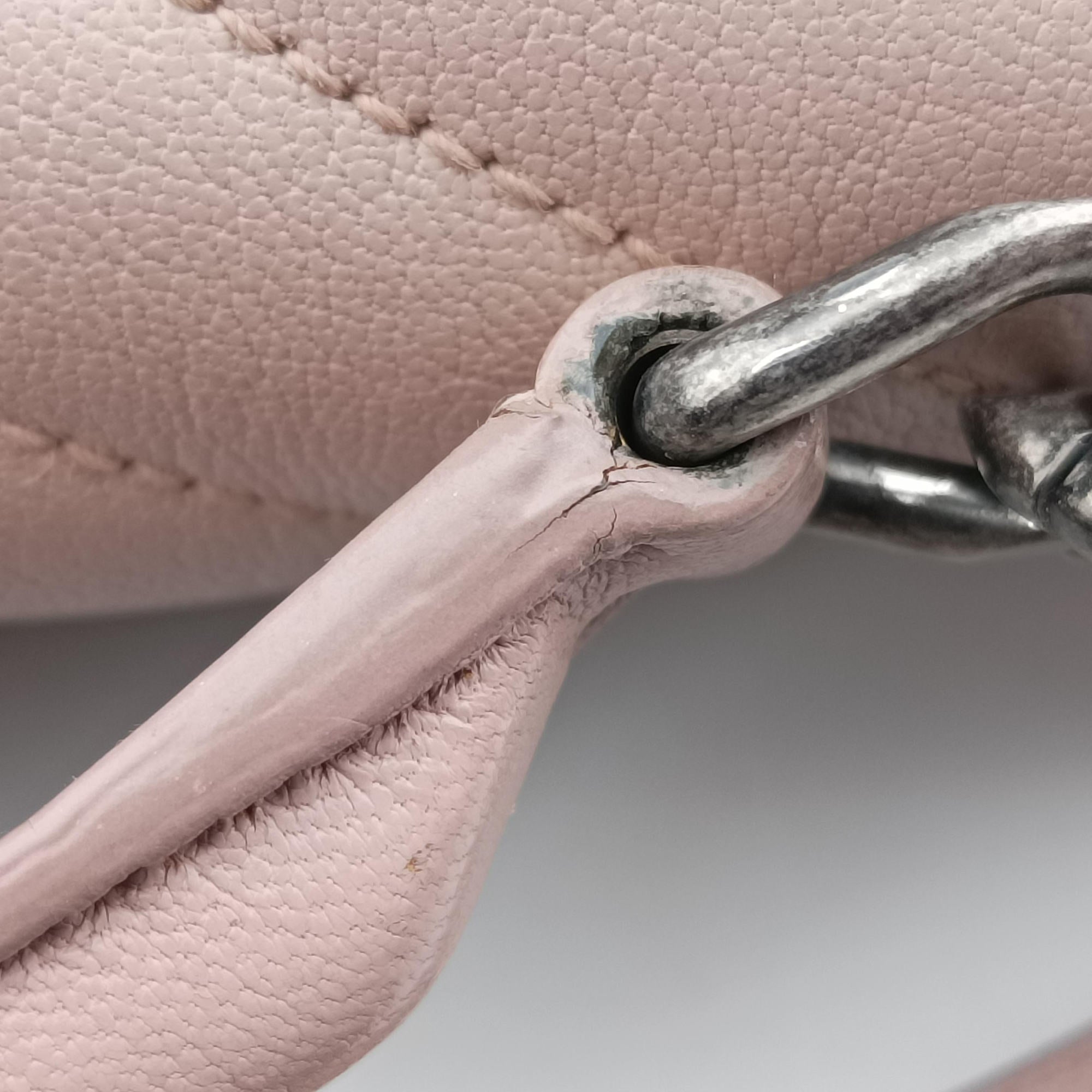 Secondhand Yves Saint Laurent COLLEGE Pink Leather 428056 shoulderbag | stylenewstar
