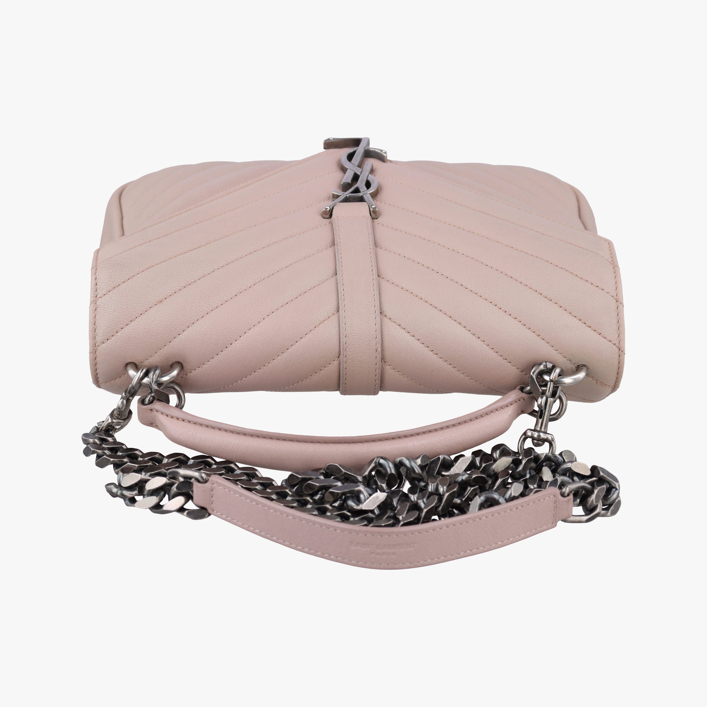 Secondhand Yves Saint Laurent COLLEGE Pink Leather 428056 shoulderbag | stylenewstar