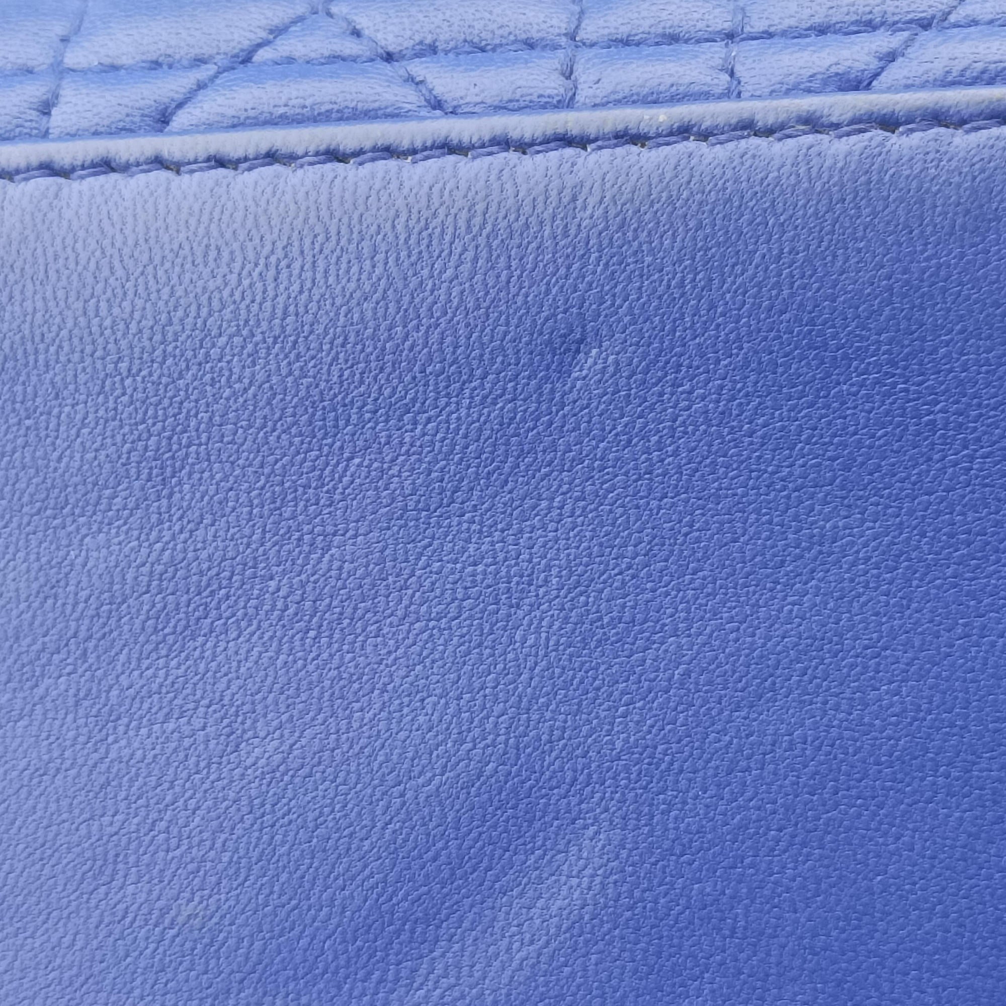 Pre-owned Christian Dior Lady Dior Blue lambskin  handbag | stylenewstar