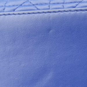 Pre-owned Christian Dior Lady Dior Blue lambskin  handbag | stylenewstar