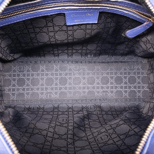 Pre-owned Christian Dior Lady Dior Blue lambskin  handbag | stylenewstar