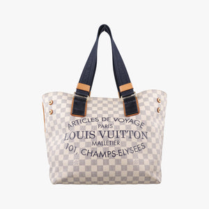 Pre-owned Louis Vuitton Plein Soleil Cabas PM AZUR Damier Canvas N41179 handbag | stylenewstar