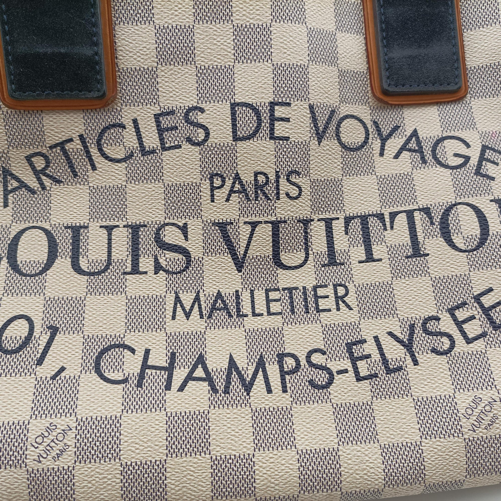 Pre-owned Louis Vuitton Plein Soleil Cabas PM AZUR Damier Canvas N41179 handbag | stylenewstar
