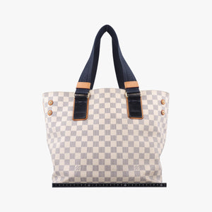 Pre-owned Louis Vuitton Plein Soleil Cabas PM AZUR Damier Canvas N41179 handbag | stylenewstar