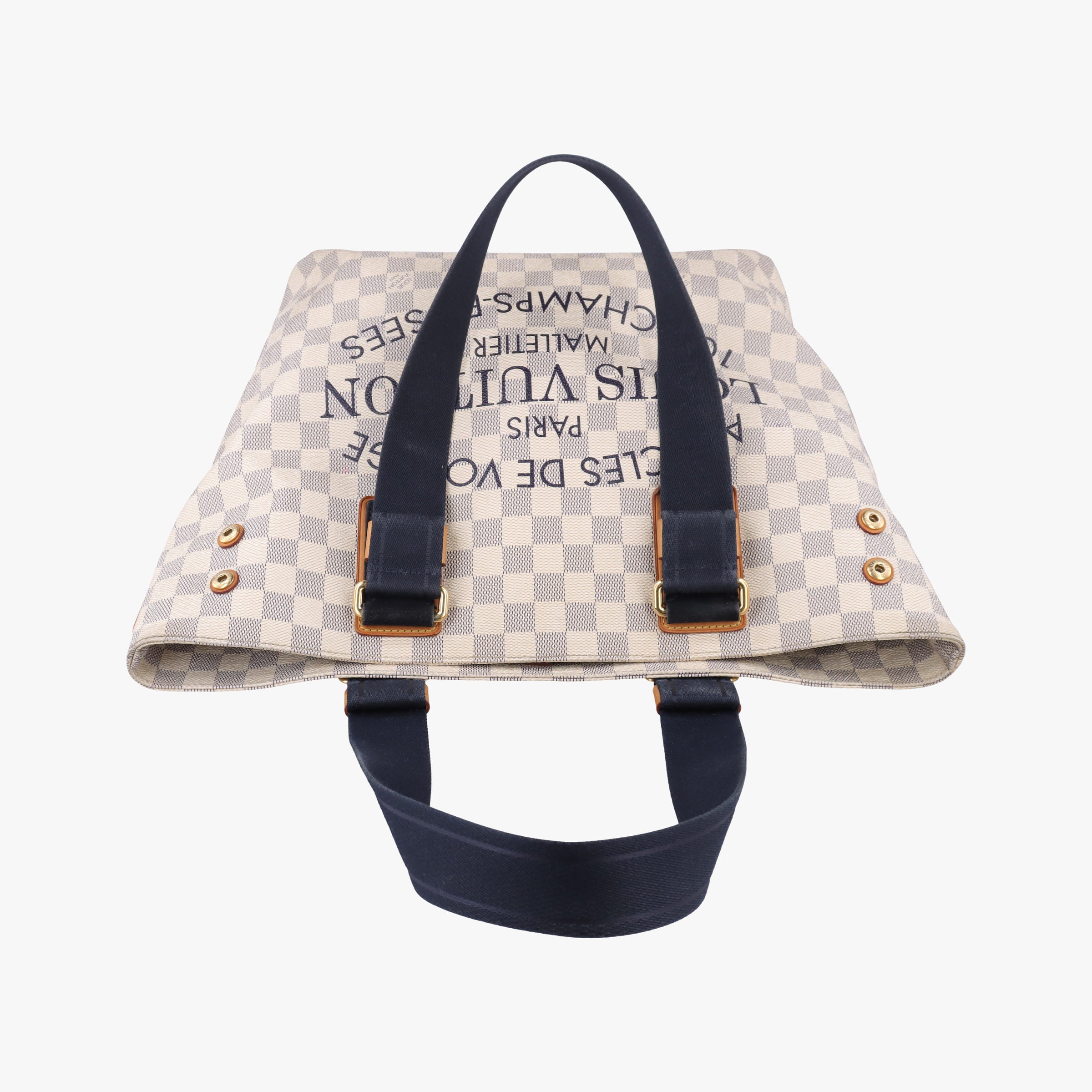 Pre-owned Louis Vuitton Plein Soleil Cabas PM AZUR Damier Canvas N41179 handbag | stylenewstar