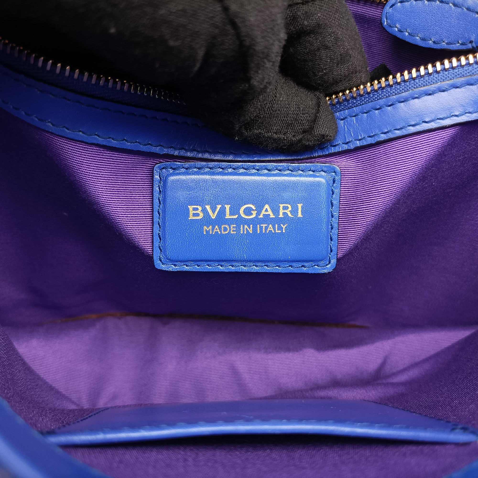 Secondhand Bvlgari SERPENTI FOREVER Blue leather  shoulderbag | stylenewstar