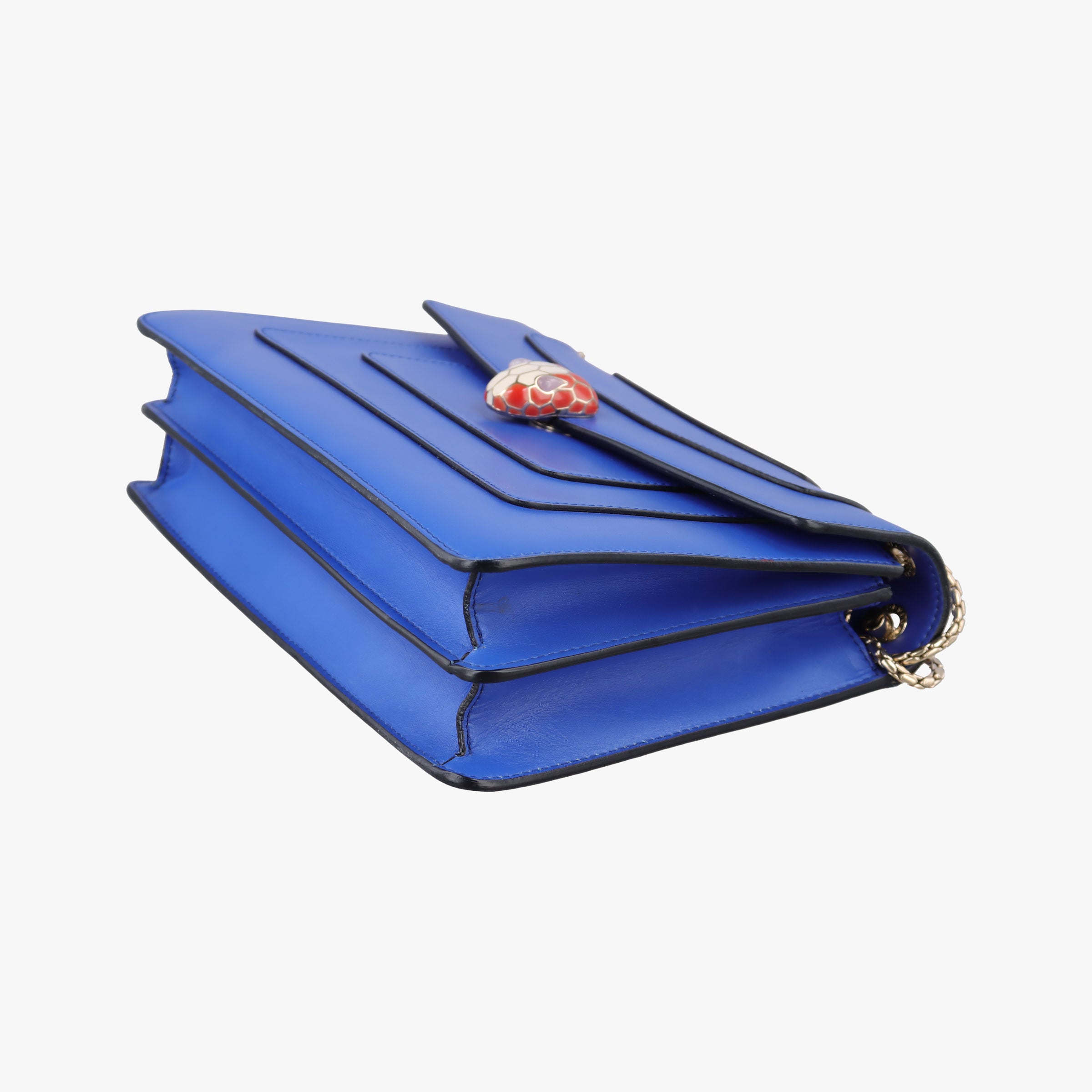 Secondhand Bvlgari SERPENTI FOREVER Blue leather  shoulderbag | stylenewstar