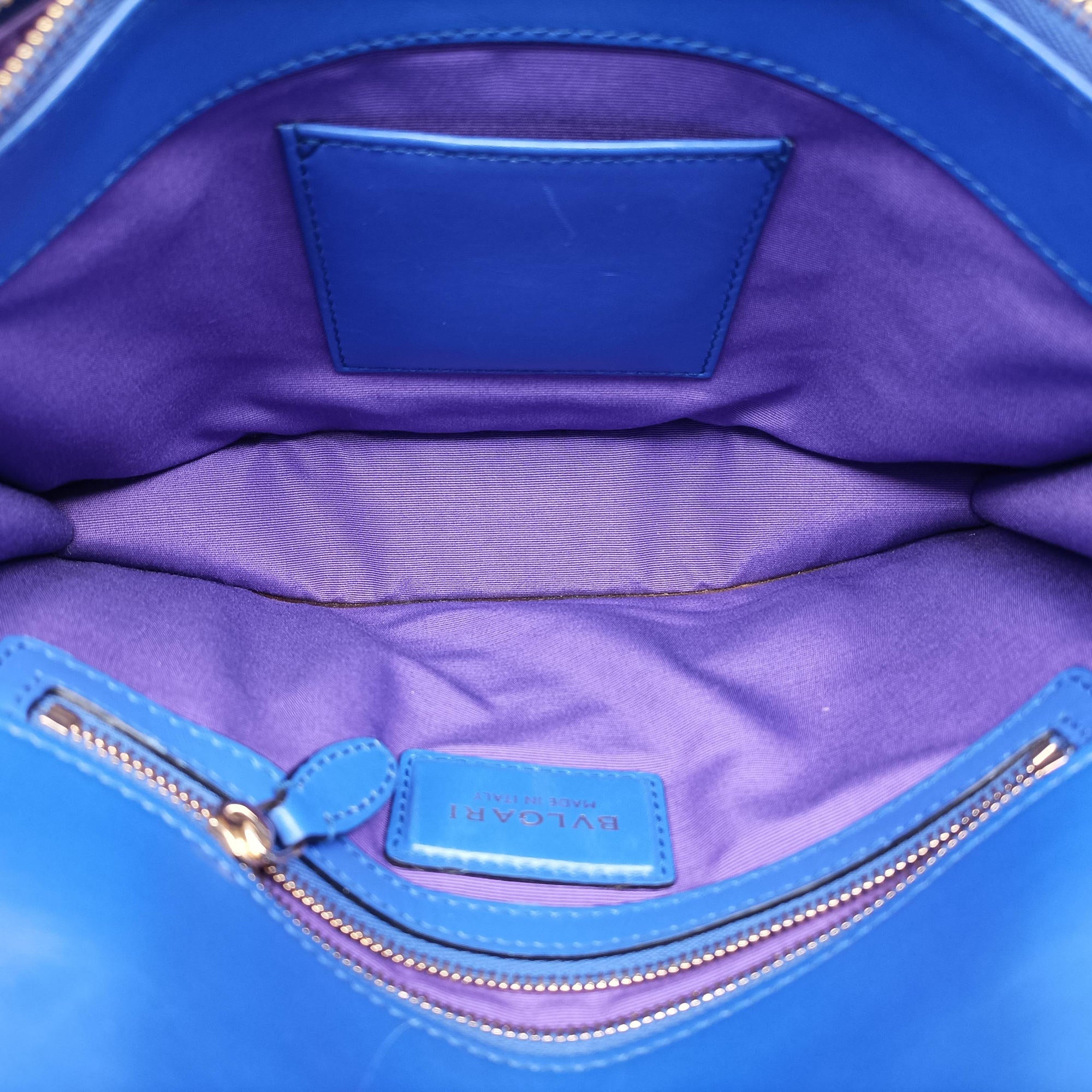 Secondhand Bvlgari SERPENTI FOREVER Blue leather  shoulderbag | stylenewstar