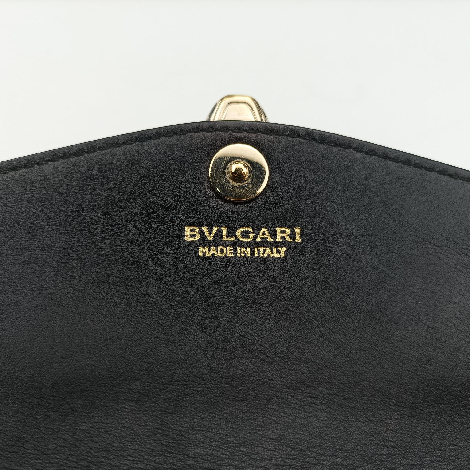 Pre-owned Bvlgari SERPENTI FOREVER Black Leather  shoulderbag | stylenewstar