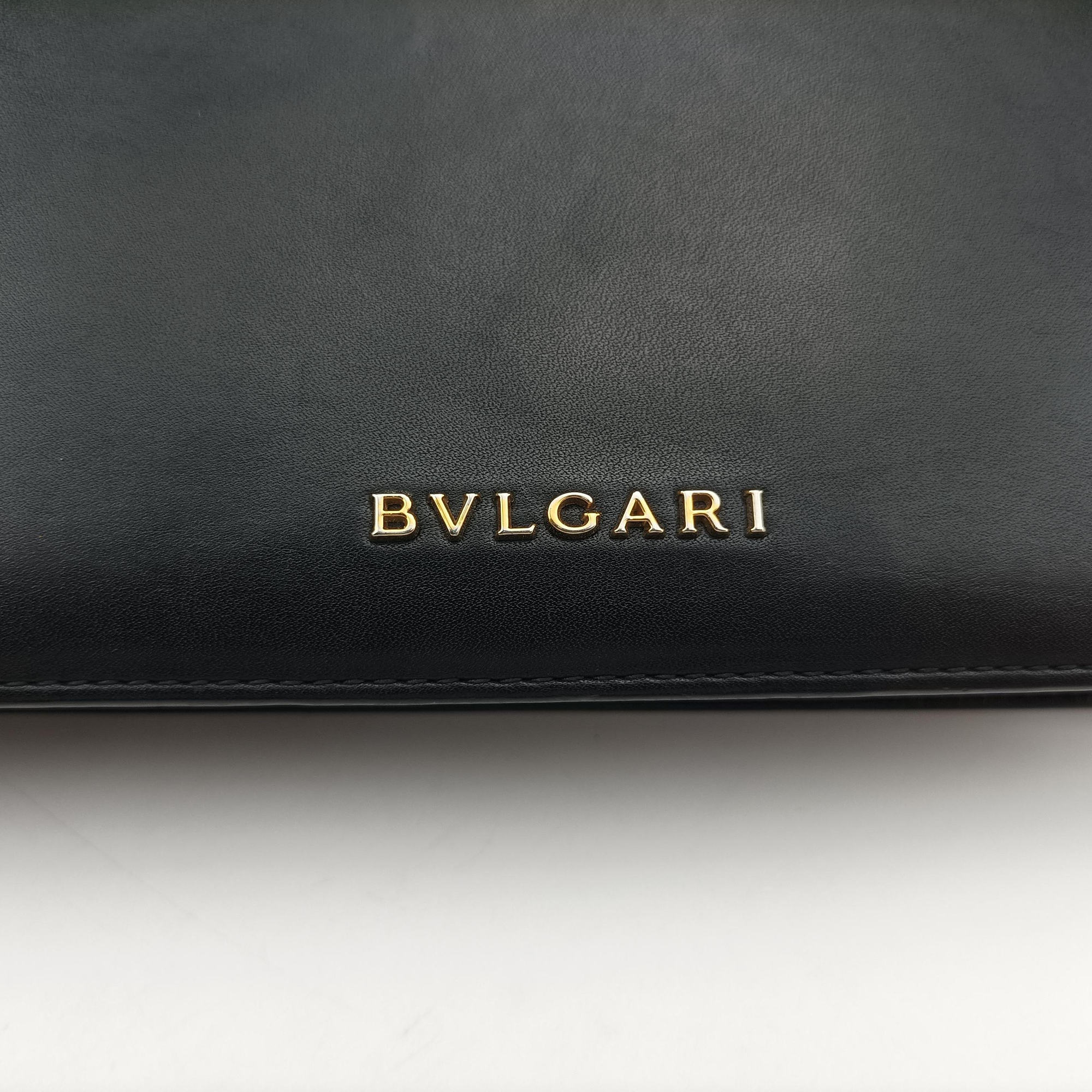 Pre-owned Bvlgari SERPENTI FOREVER Black Leather  shoulderbag | stylenewstar