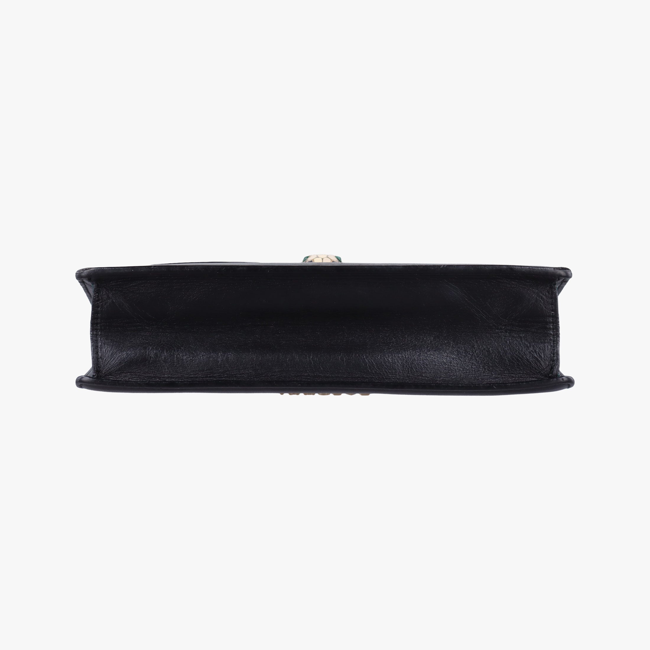 Pre-owned Bvlgari SERPENTI FOREVER Black Leather  shoulderbag | stylenewstar