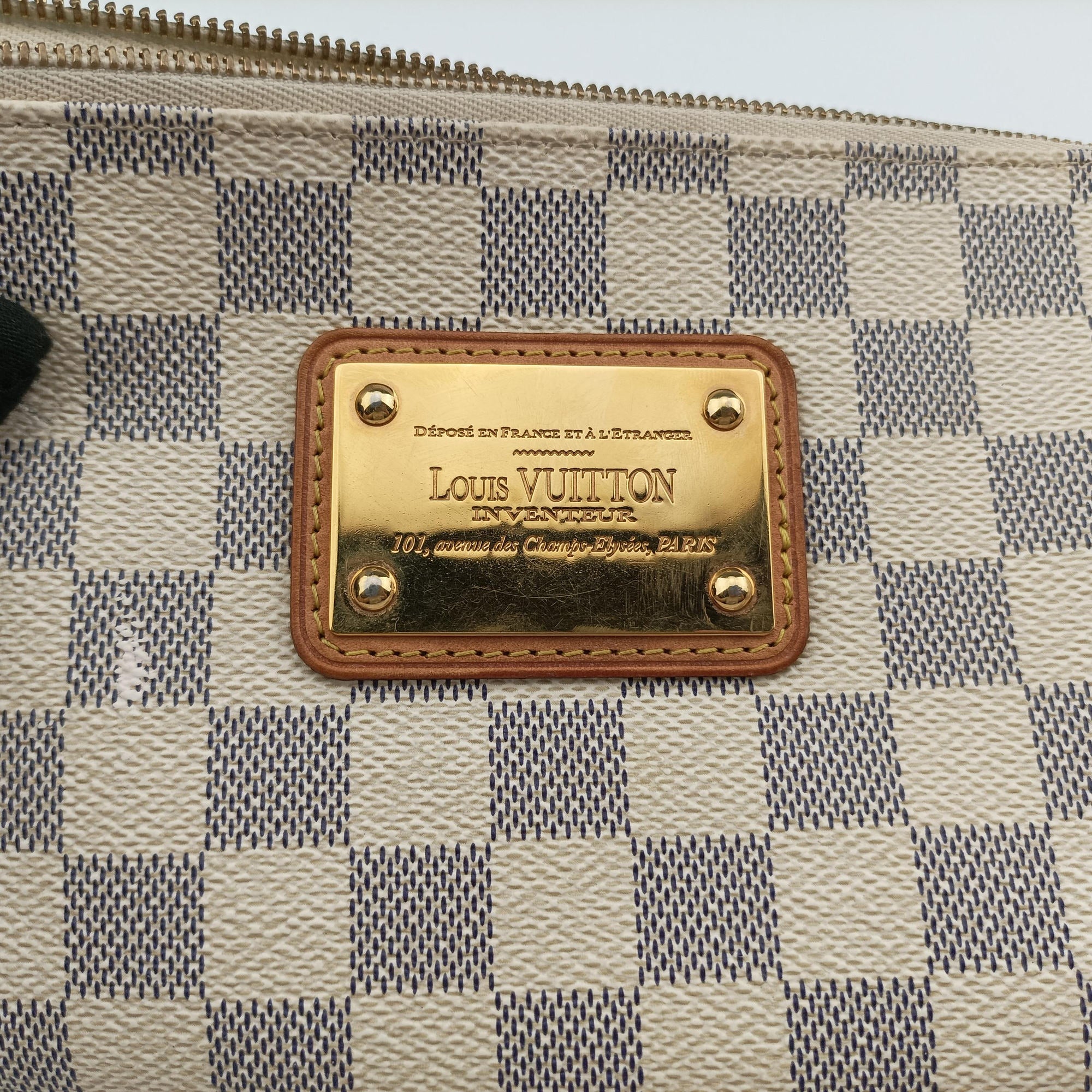 Secondhand Louis Vuitton EVA AZUR Damier Canvas N55214 handbag | stylenewstar
