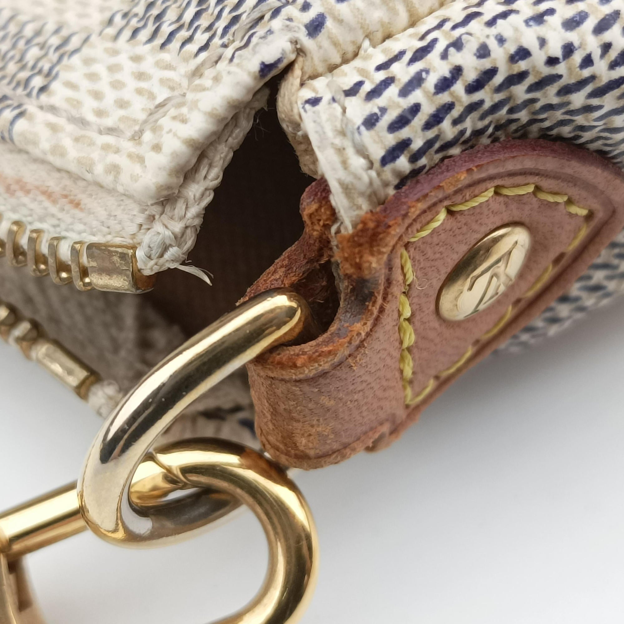 Secondhand Louis Vuitton EVA AZUR Damier Canvas N55214 handbag | stylenewstar