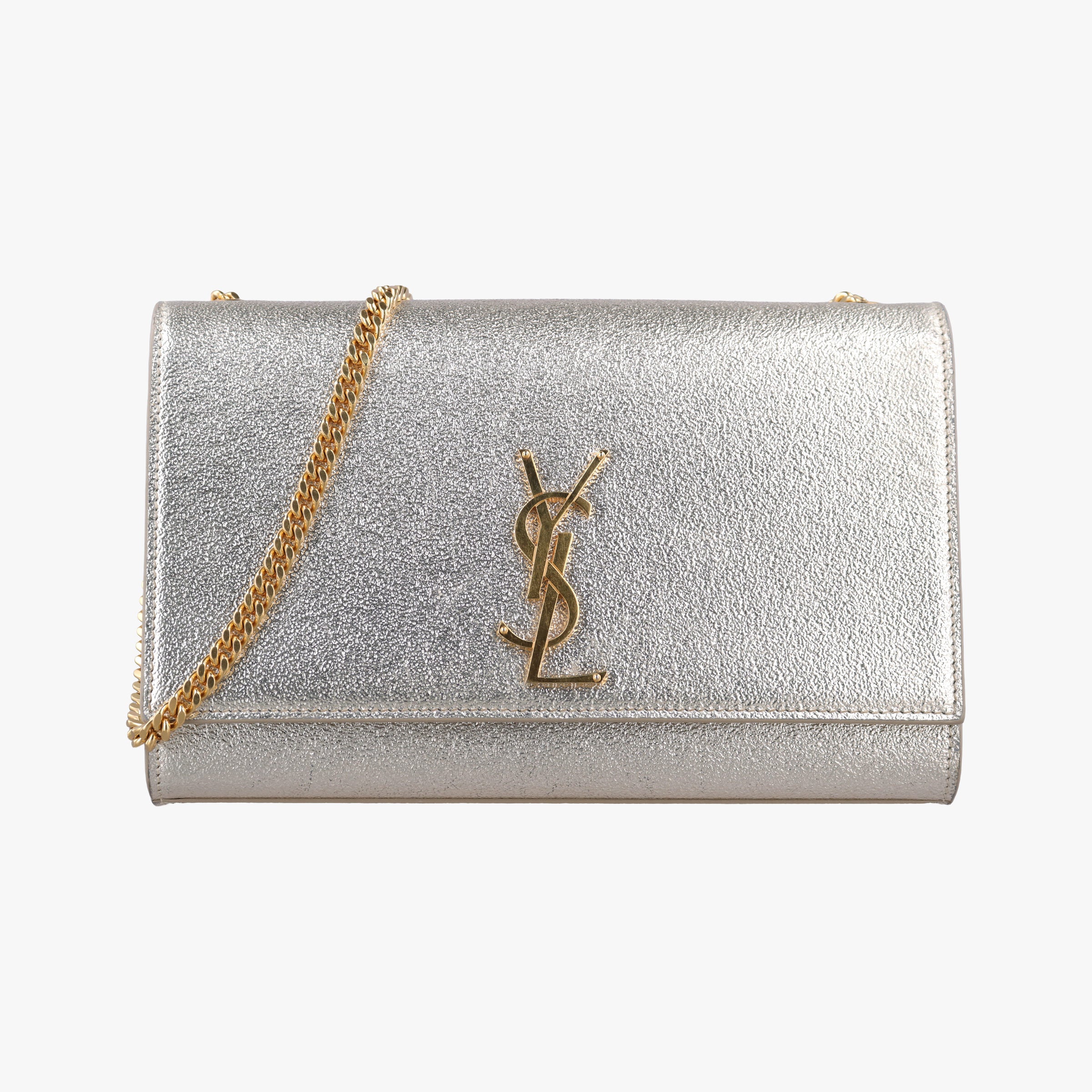 Pre-owned Yves Saint Laurent KATE Golden Leather 364021 shoulderbag | stylenewstar