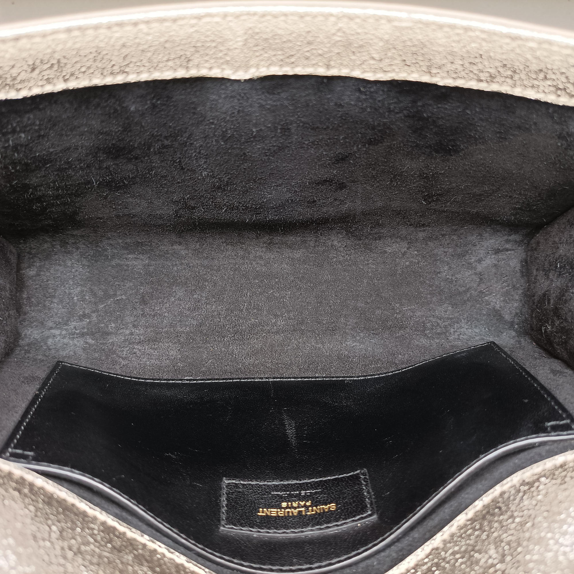 Pre-owned Yves Saint Laurent KATE Golden Leather 364021 shoulderbag | stylenewstar